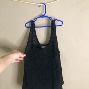 Black tank top